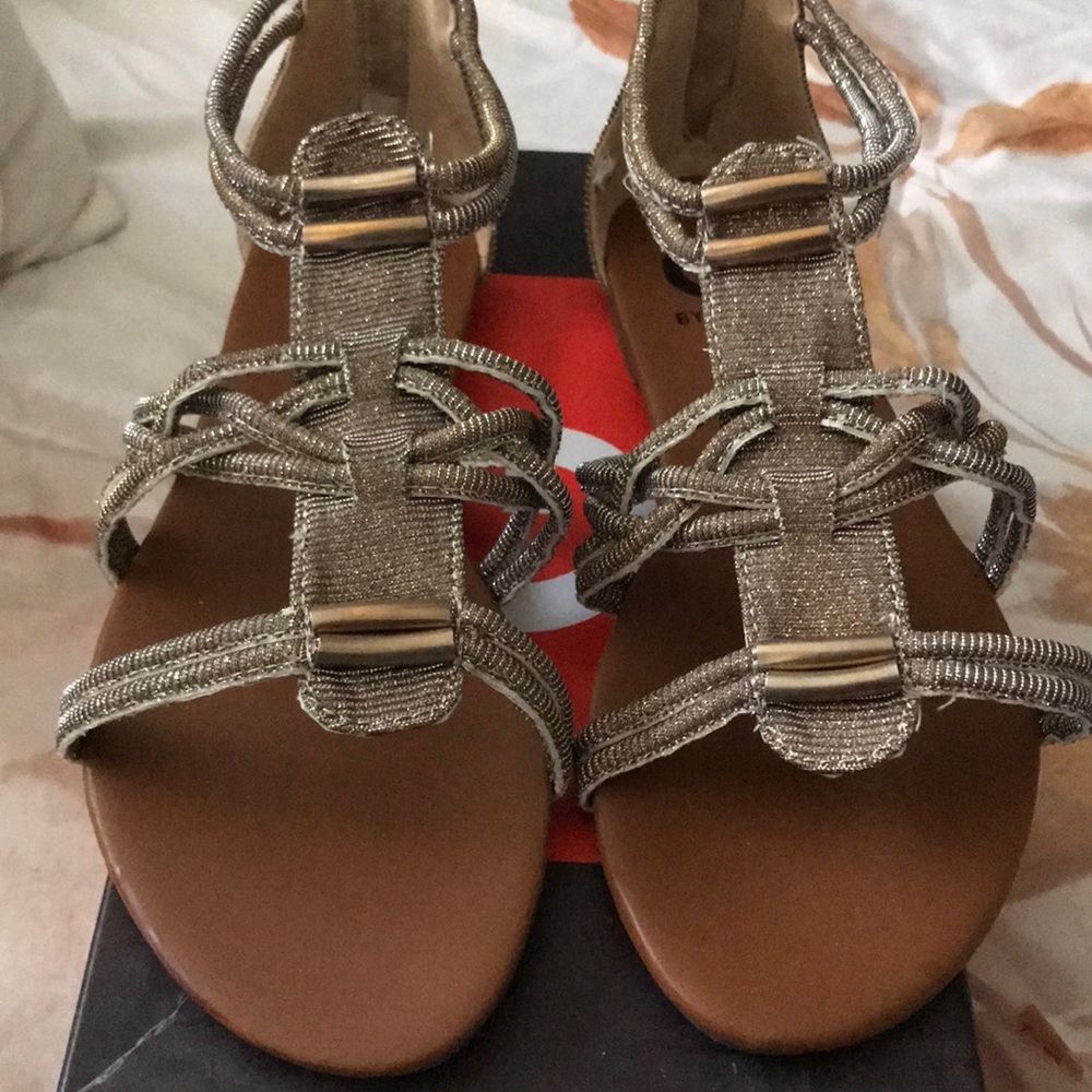 Guess gold sandals